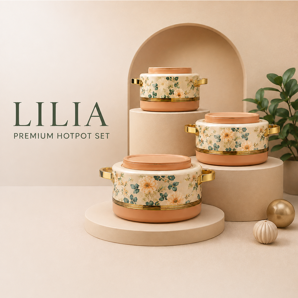 LILIA – Ensemble de Marmites Isothermes Premium 4 Pièces