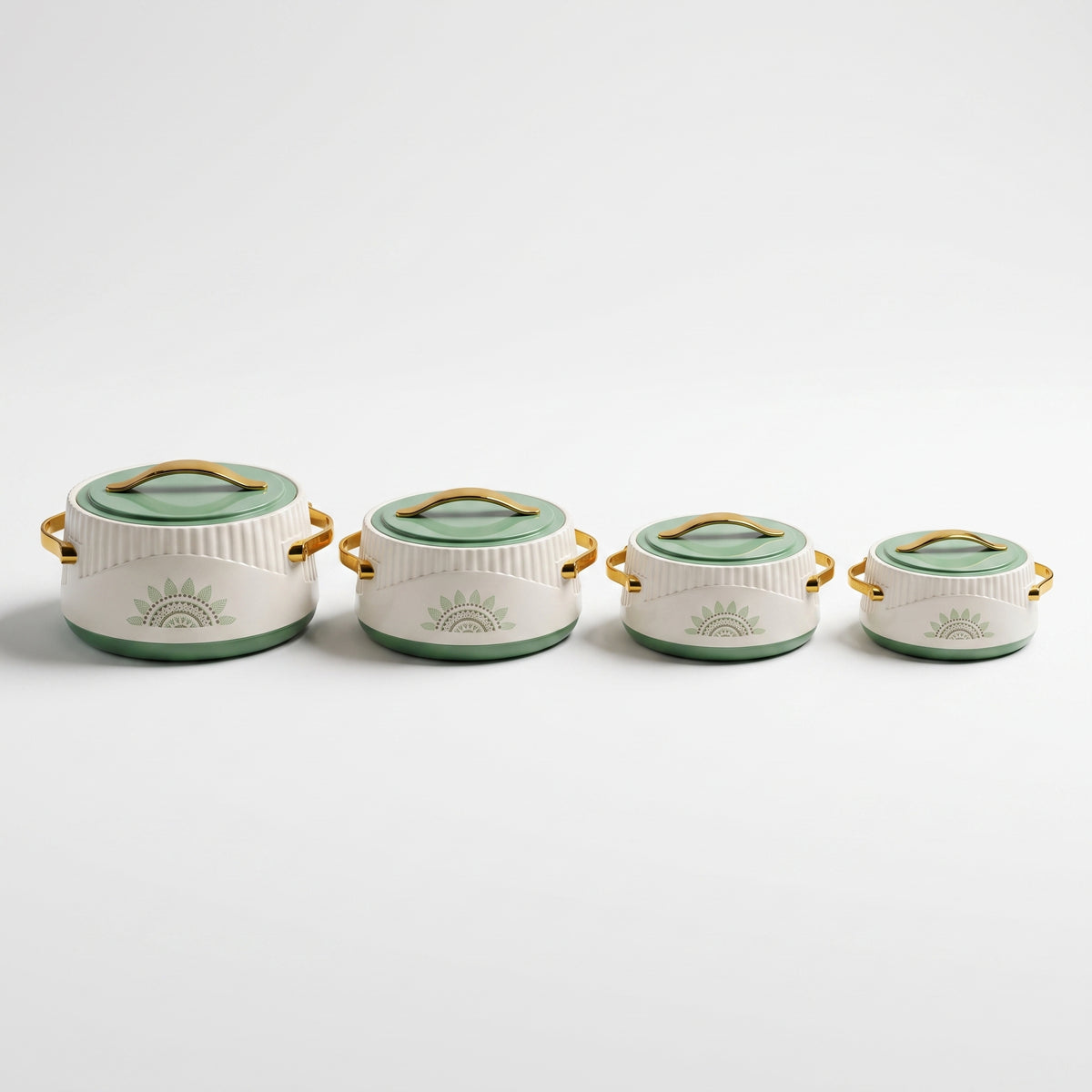 Diora – Ensemble Premium de 4 Hotpots Isothermes (1500 ml à 4000 ml) | Conservation Longue Durée de la Chaleur | Amexa Kitchenware