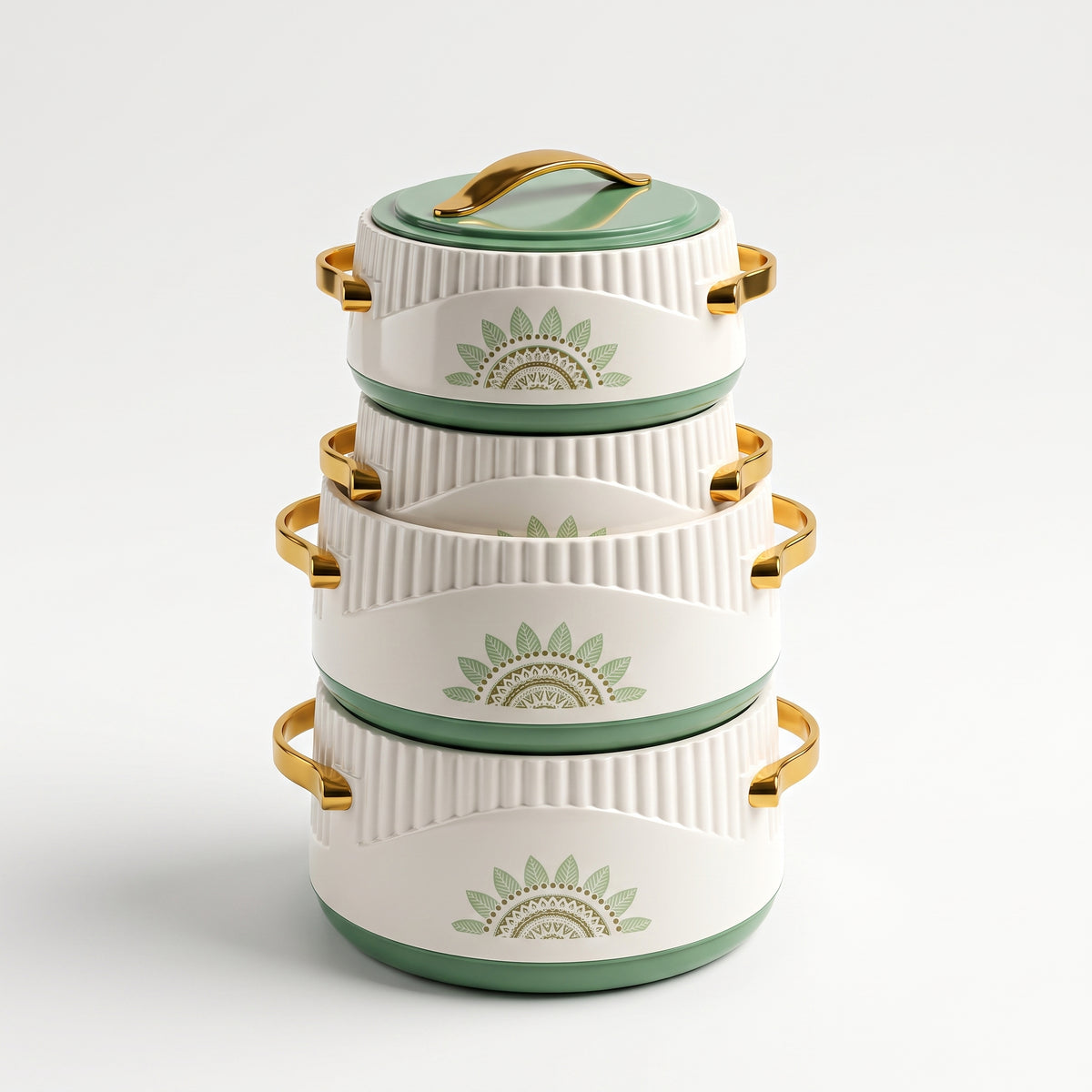 Diora – Ensemble Premium de 4 Hotpots Isothermes (1500 ml à 4000 ml) | Conservation Longue Durée de la Chaleur | Amexa Kitchenware